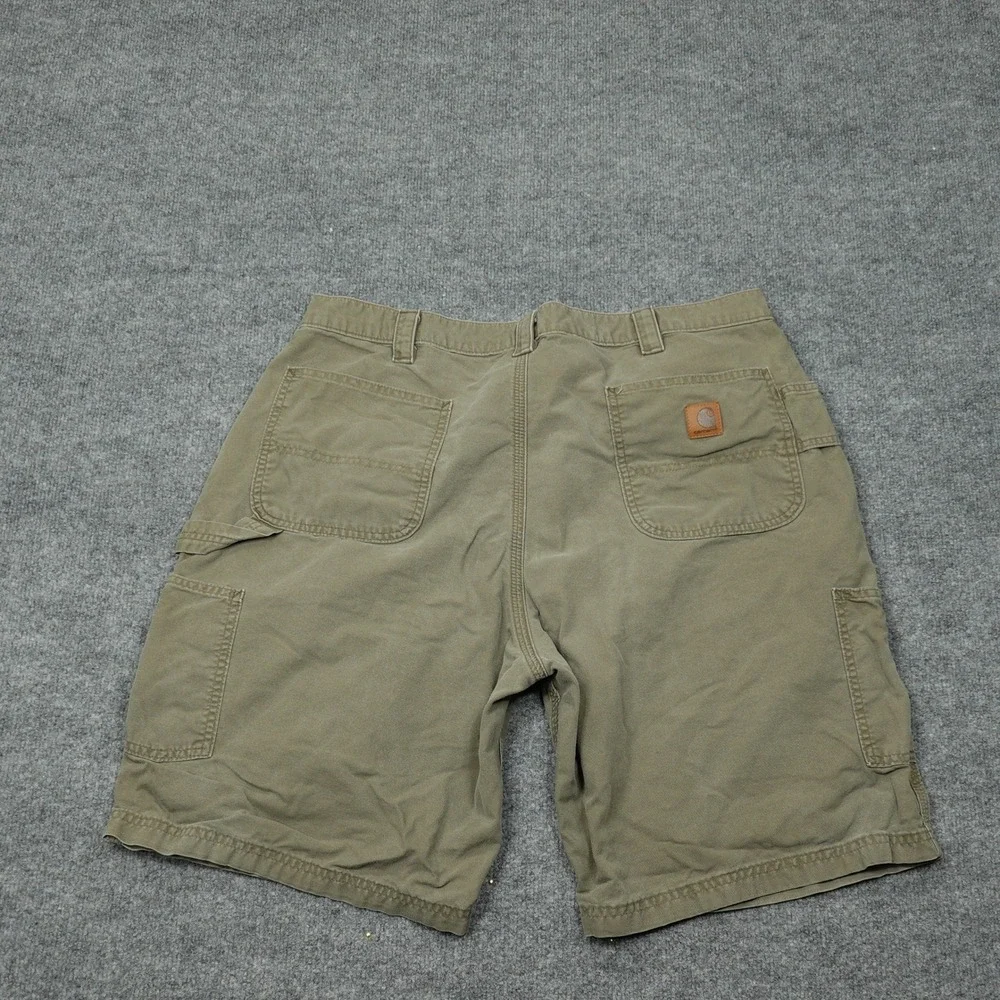 Carhartt Shorts Mens 40 Brown B147 LBR Original Fit Canvas Carpenter Workwear